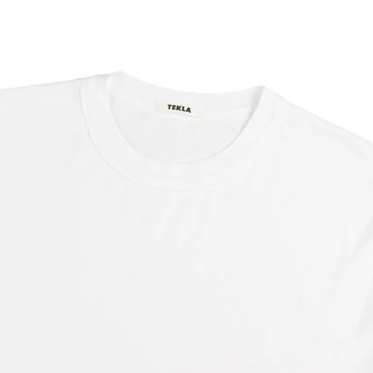 Tekla Pyjamas & Sous-Vêtements*Long Sleeve Sleeping T-Shirt White