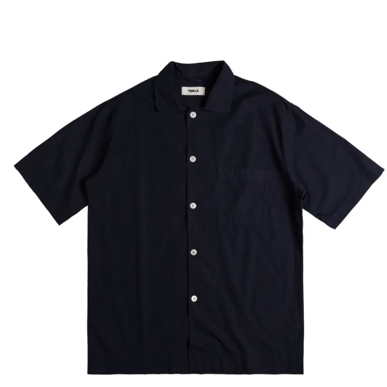 Tekla Pyjamas & Sous-Vêtements*Pyjamas Short Sleeve Shirt True Navy