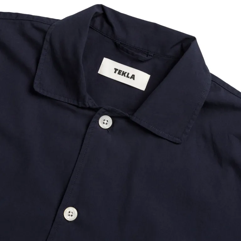 Tekla Pyjamas & Sous-Vêtements*Pyjamas Short Sleeve Shirt True Navy