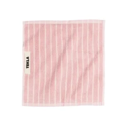 Tekla Salle De Bain*Washcloth Shaded Pink Stripes