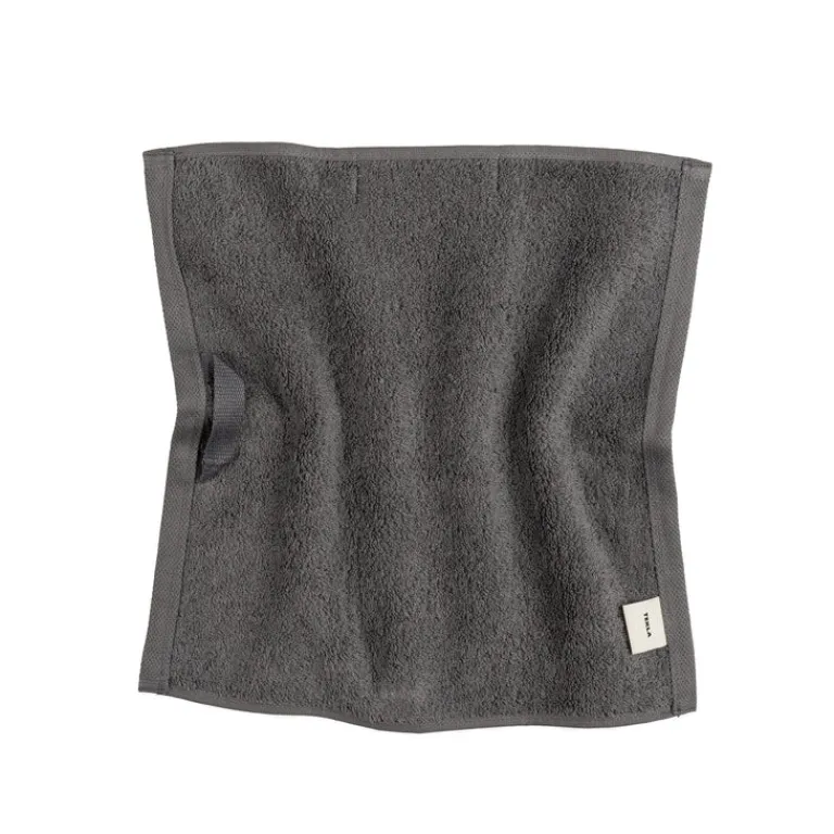 Tekla Salle De Bain*Washcloth Charcoal Grey
