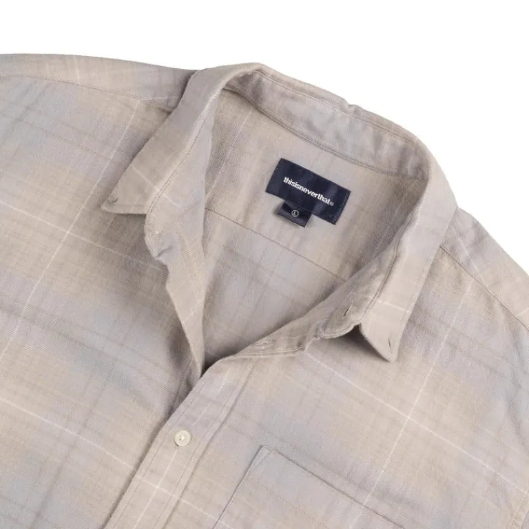 thisisneverthat Chemises*Flannel Check Shirt Grey