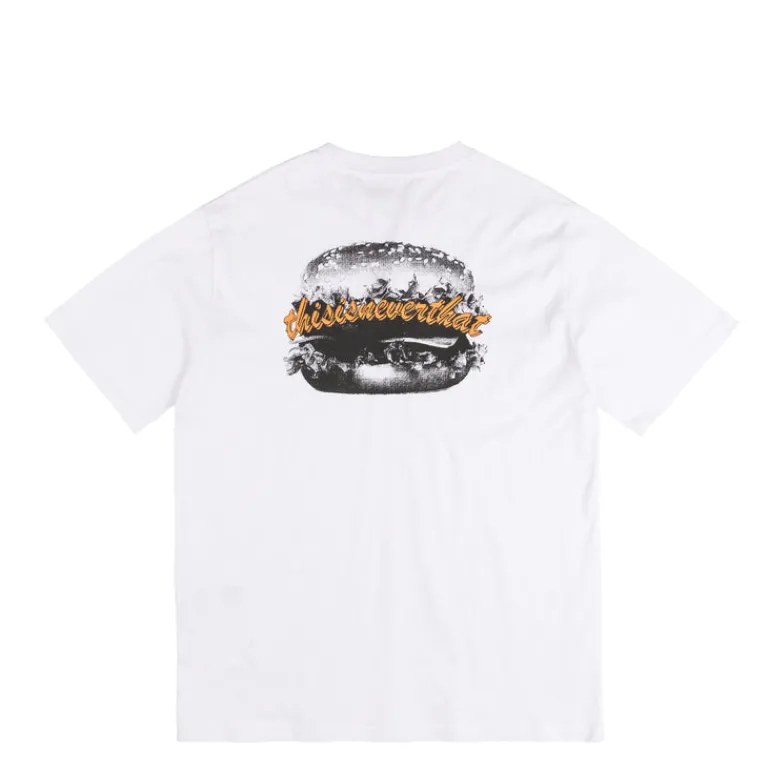 thisisneverthat T-Shirts*Hamburger Tee White