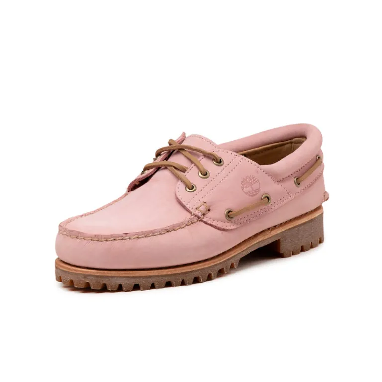 Timberland Sneakers En Cuir|Loafer*Authentics 3 Eye Classic Lug Medium Pink