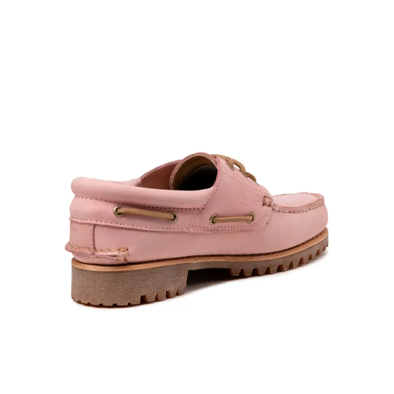 Timberland Sneakers En Cuir|Loafer*Authentics 3 Eye Classic Lug Medium Pink