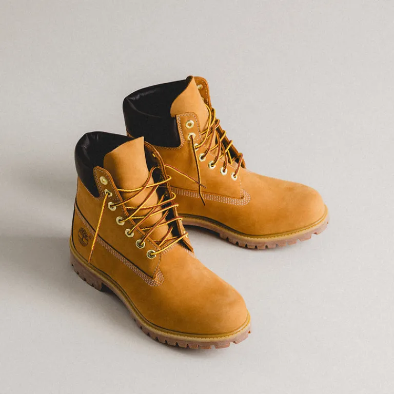 Timberland Sneakers Montantes|Sneakers En Cuir*Premium 6-Inch Lace Up Boot *Waterproof* Wheat