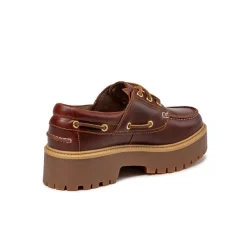 Timberland Sneakers À Plateforme|Sneakers En Cuir*Stone Street Boat Shoe W Burgundy