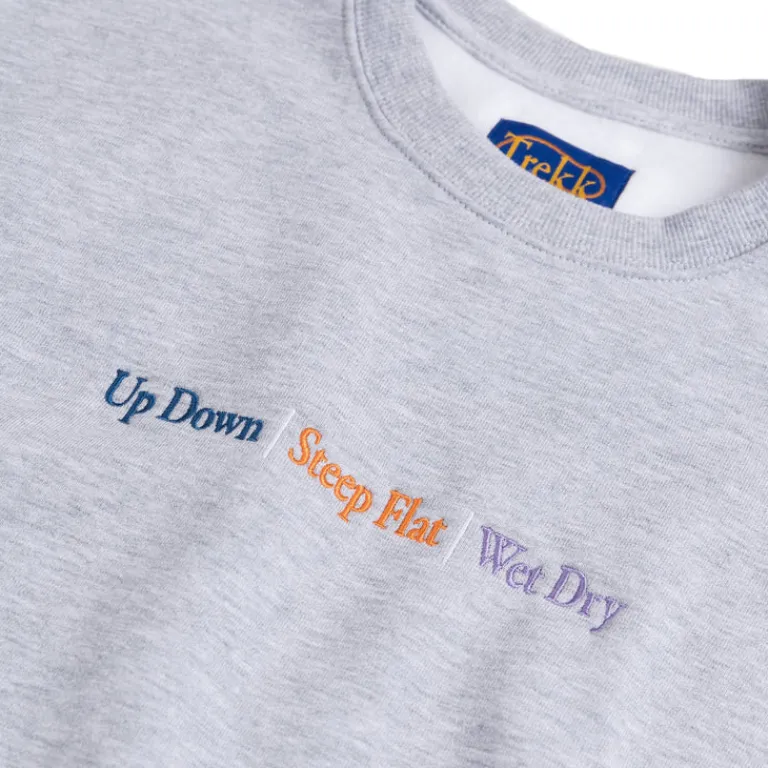 Trekk by Asphaltgold Pullover*Trekk Crewneck Heather Grey / Multi