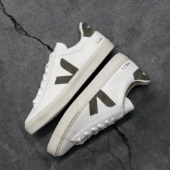 Veja Sneakers Blancs*Campo Chromefree Leather Extra White / Kaki