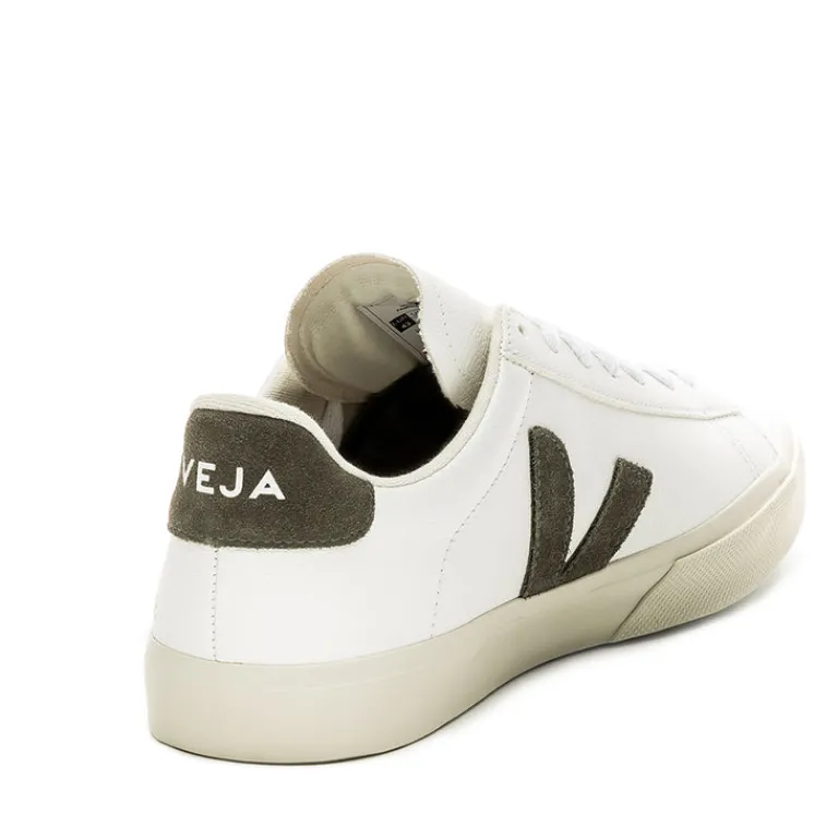 Veja Sneakers Blancs*Campo Chromefree Leather Extra White / Kaki