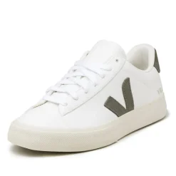 Veja Sneakers Blancs*Campo Chromefree Leather W Extra White / Kaki