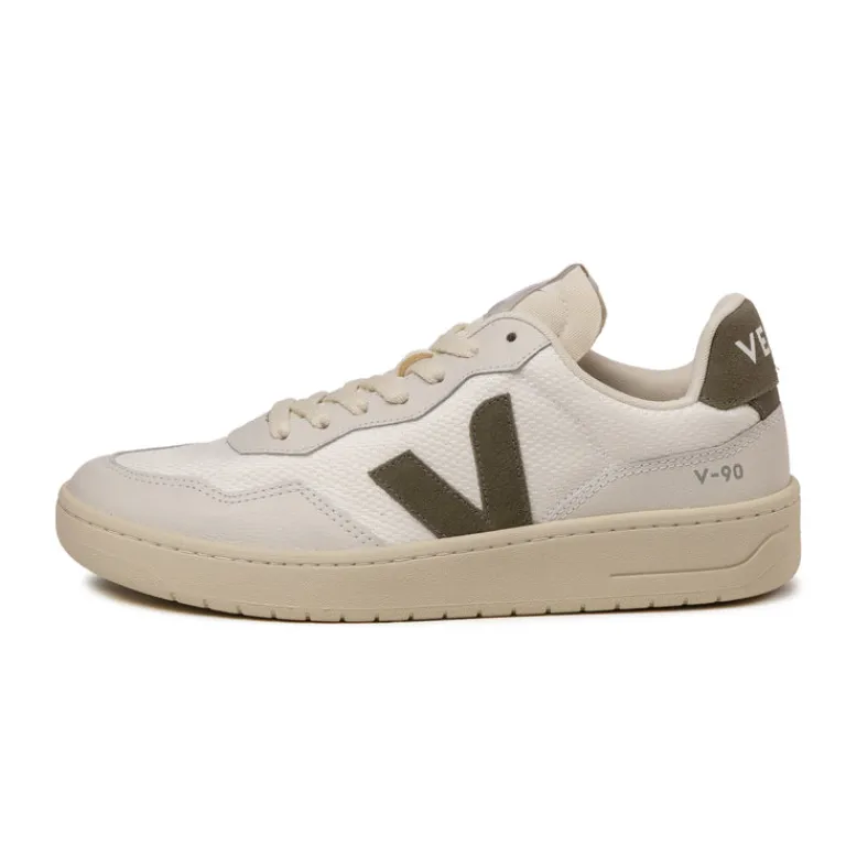 Veja Sneakers Blancs*V-90 B-Mesh White / Khaki