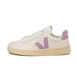 Veja Sneakers Blancs*V-12 Leather W Extra White / Orchid