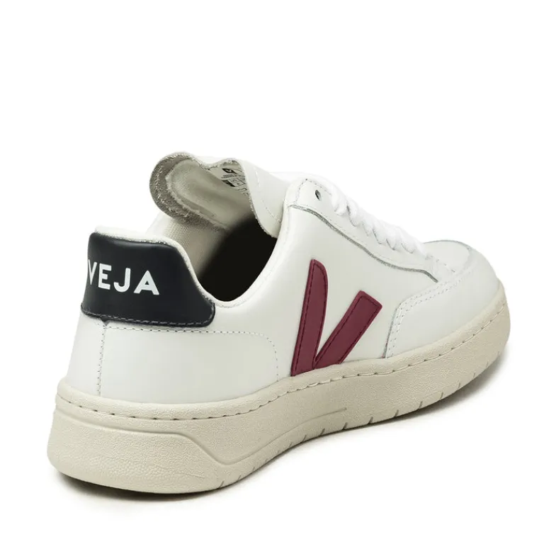 Veja Sneakers Blancs*V-12 Leather W Extra White / Marsala / Nautico