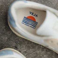 Veja Sneakers Blancs*V-90 W Extra White / Pierre / Steel