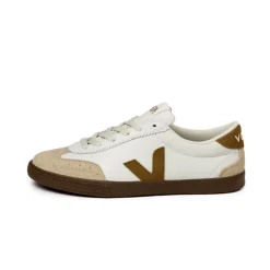 Veja Sneakers Blancs*Volley *O.T. Leather* White / Tent / Bark