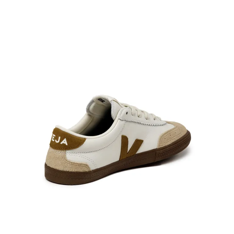 Veja Sneakers Blancs*Volley *O.T. Leather* White / Tent / Bark