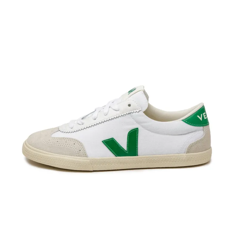 Veja Sneakers Blancs*Volley W *Canvas* White / Emeraude