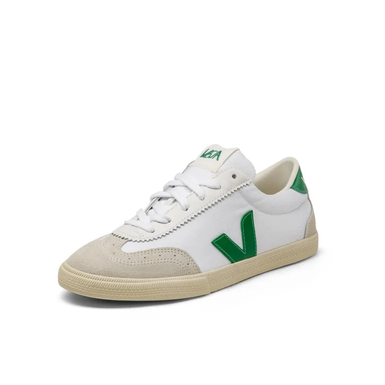 Veja Sneakers Blancs*Volley W *Canvas* White / Emeraude