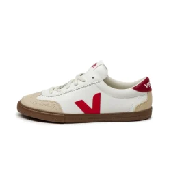 Veja Sneakers Blancs*Volley W *O.T. Leather* White / Pekin / Bark
