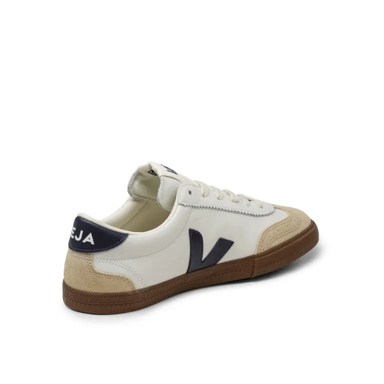 Veja Sneakers Blancs*Volley W *O.T. Leather* White / Nautico / Bark