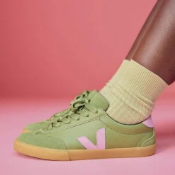 Veja Sneakers En Cuir*x Make My Lemonade Volley O.T. W Kiwi / Orchid
