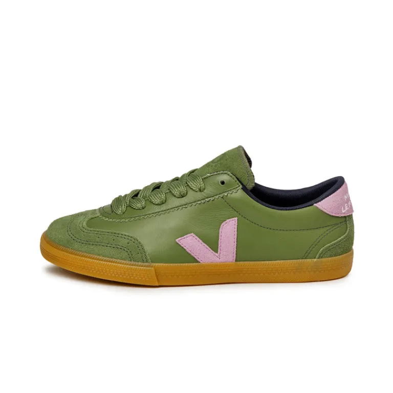 Veja Sneakers En Cuir*x Make My Lemonade Volley O.T. W Kiwi / Orchid