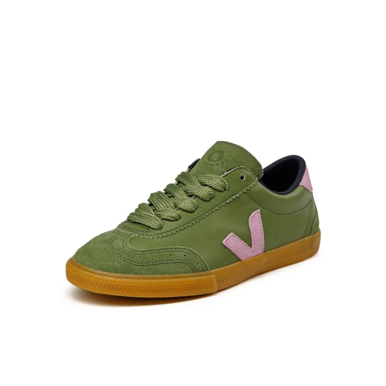 Veja Sneakers En Cuir*x Make My Lemonade Volley O.T. W Kiwi / Orchid